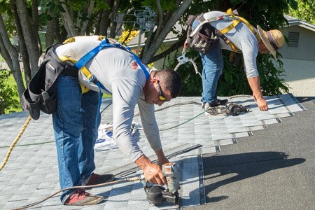 residential roof shingle installation in FL